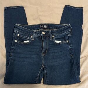 GAP Women's Dark Blue Skinny Jeans